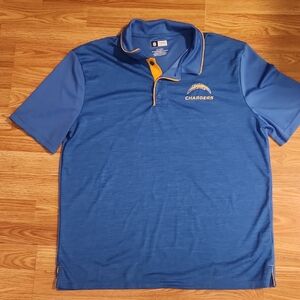 NFL Blue and Gold Chargers Polo Shirt